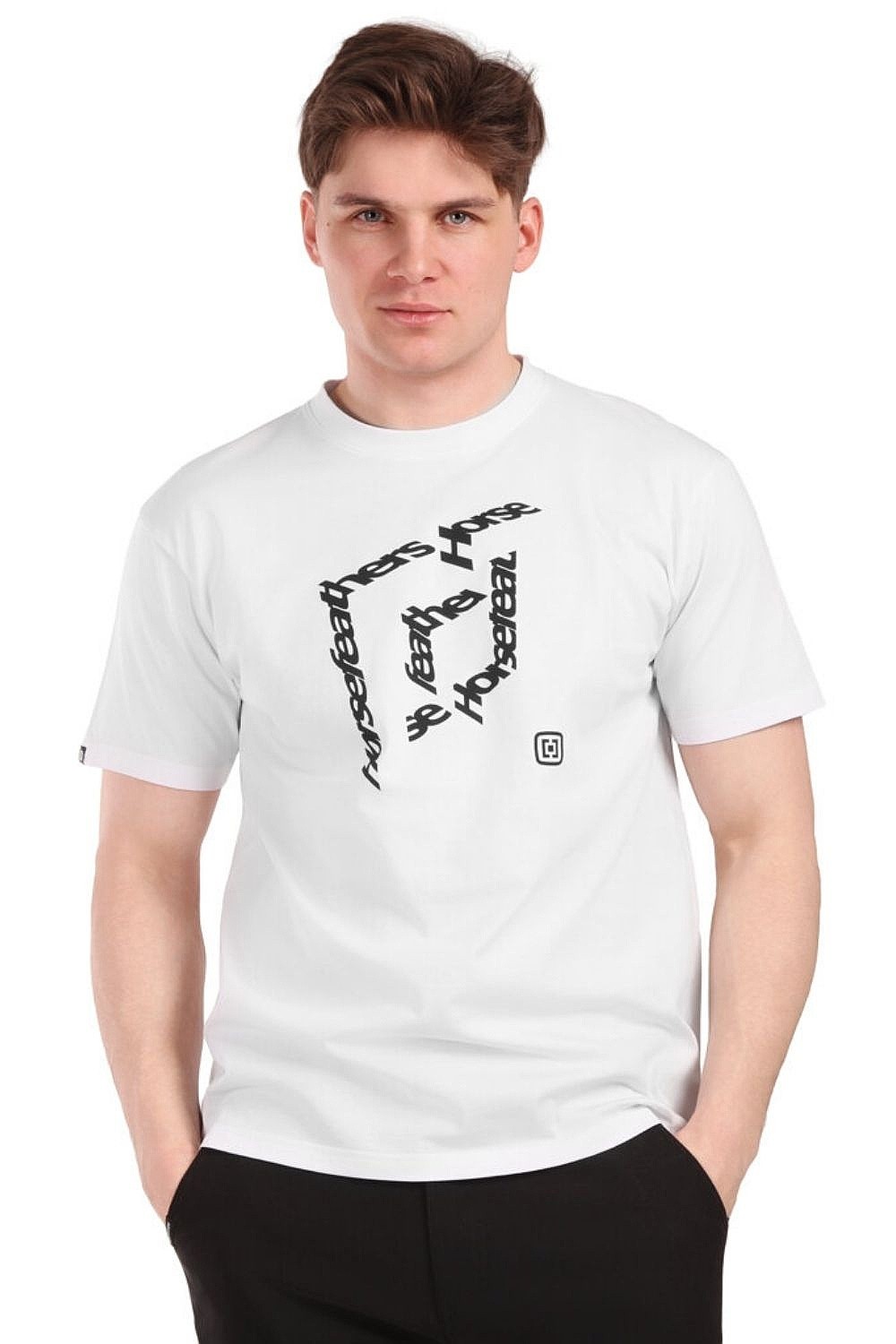 tričko Horsefeathers Cube - White - men´s
