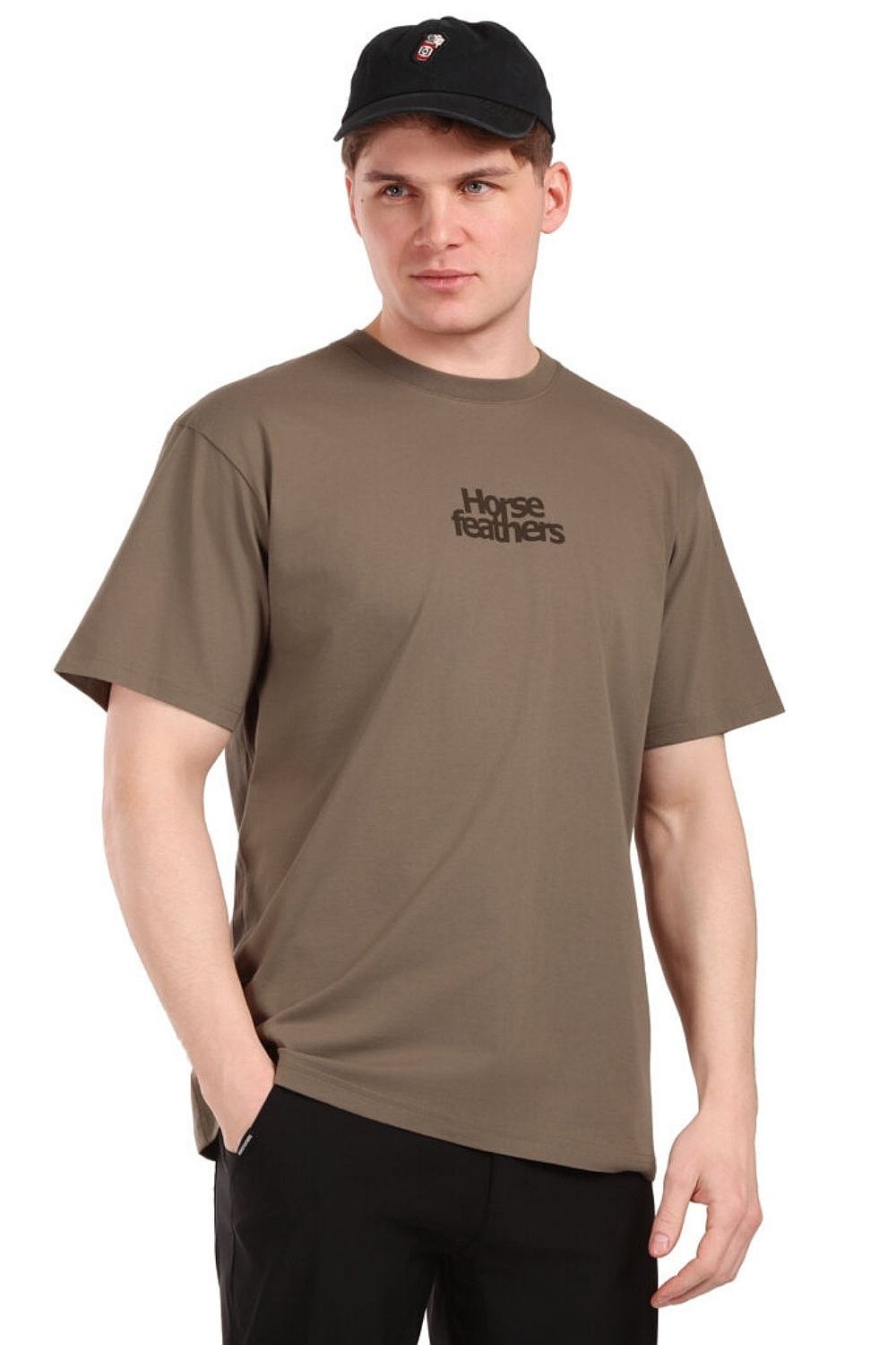 tričko Horsefeathers Strict - Fossil