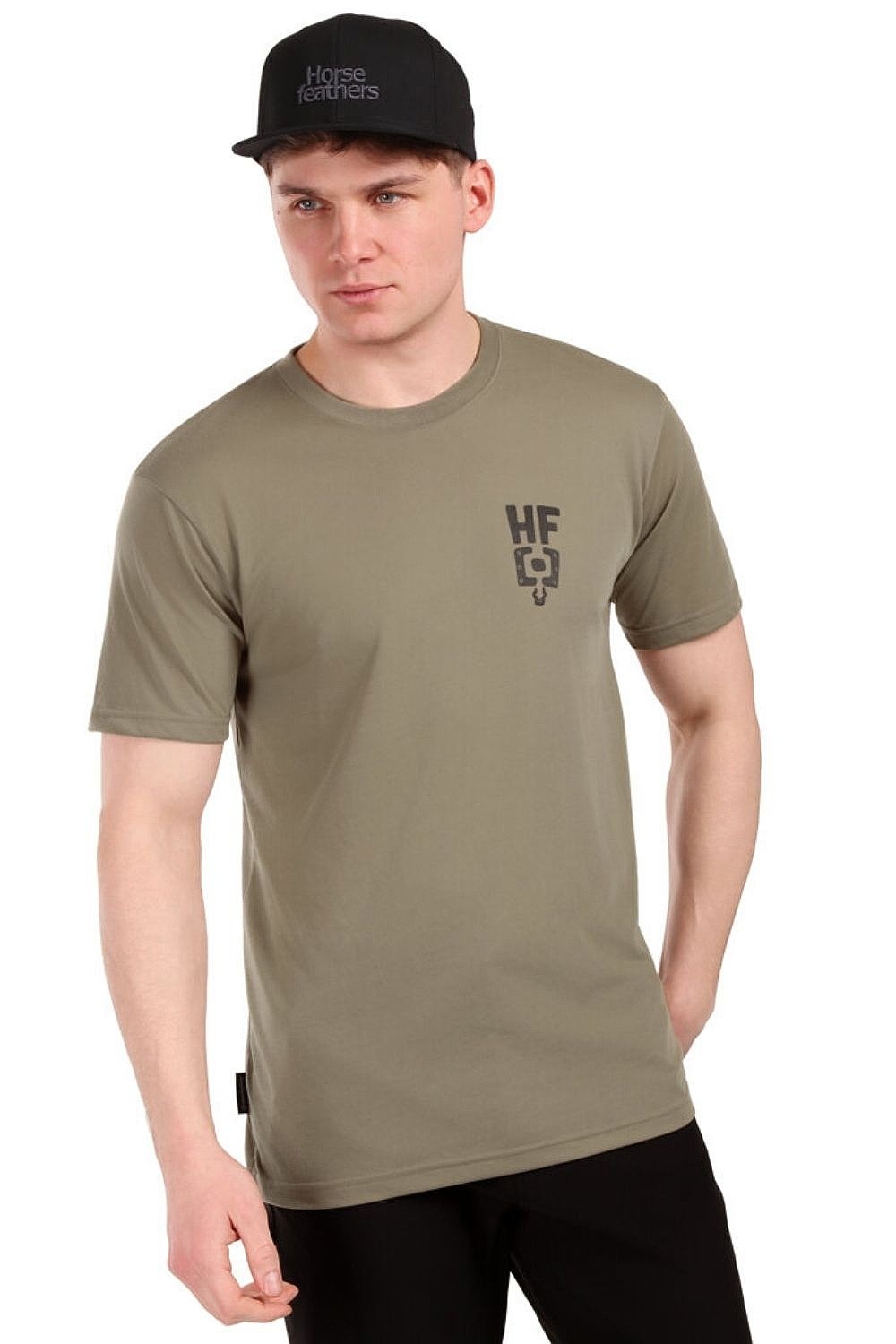 tričko Horsefeathers Pedal Tech - Taupe - men´s