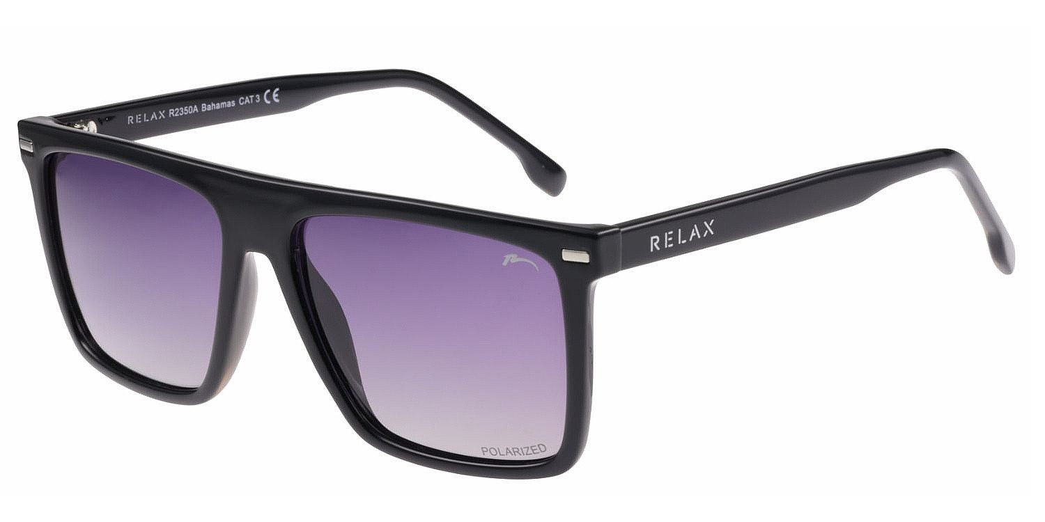 brýle Relax Bahamas - R2350A/Shiny Black/Grey Cloud/Polarized