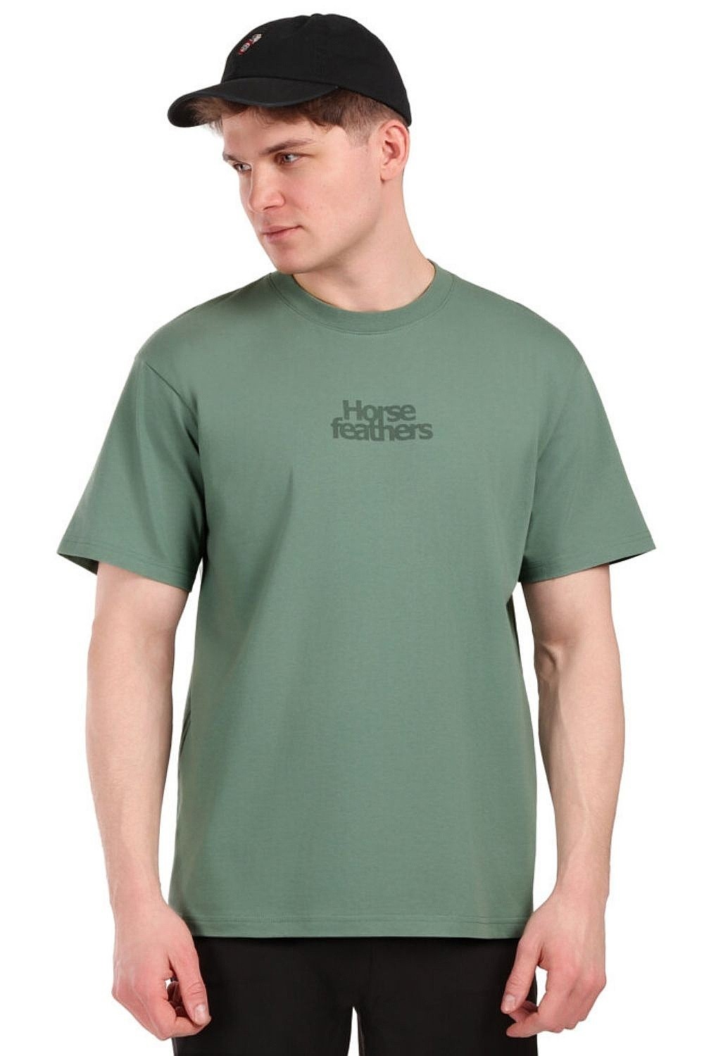 tričko Horsefeathers Strict - Iceberg Green - men´s