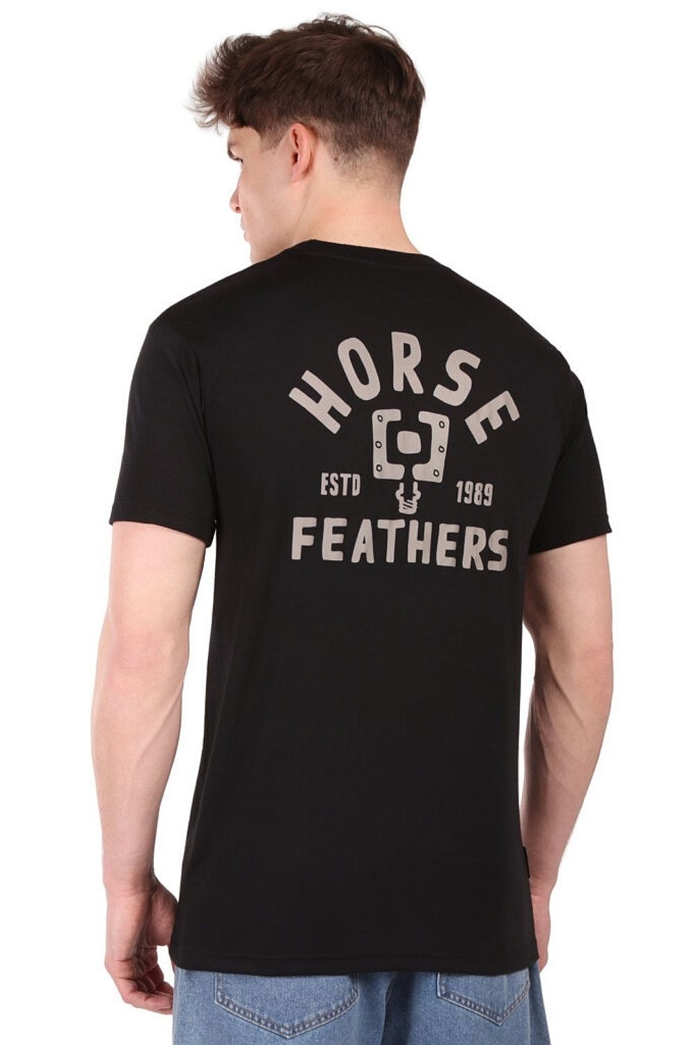 tričko Horsefeathers Pedal Tech - Black - men´s