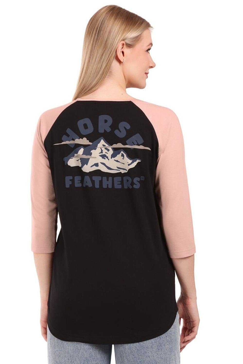 tričko Horsefeathers Wylda Raglan - Black