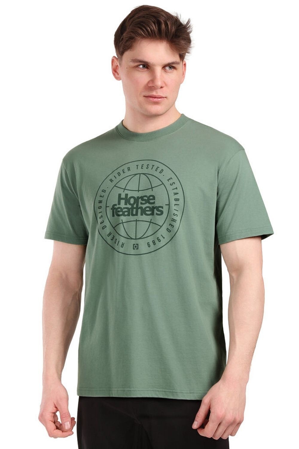 tričko Horsefeathers Global - Iceberg Green - men´s