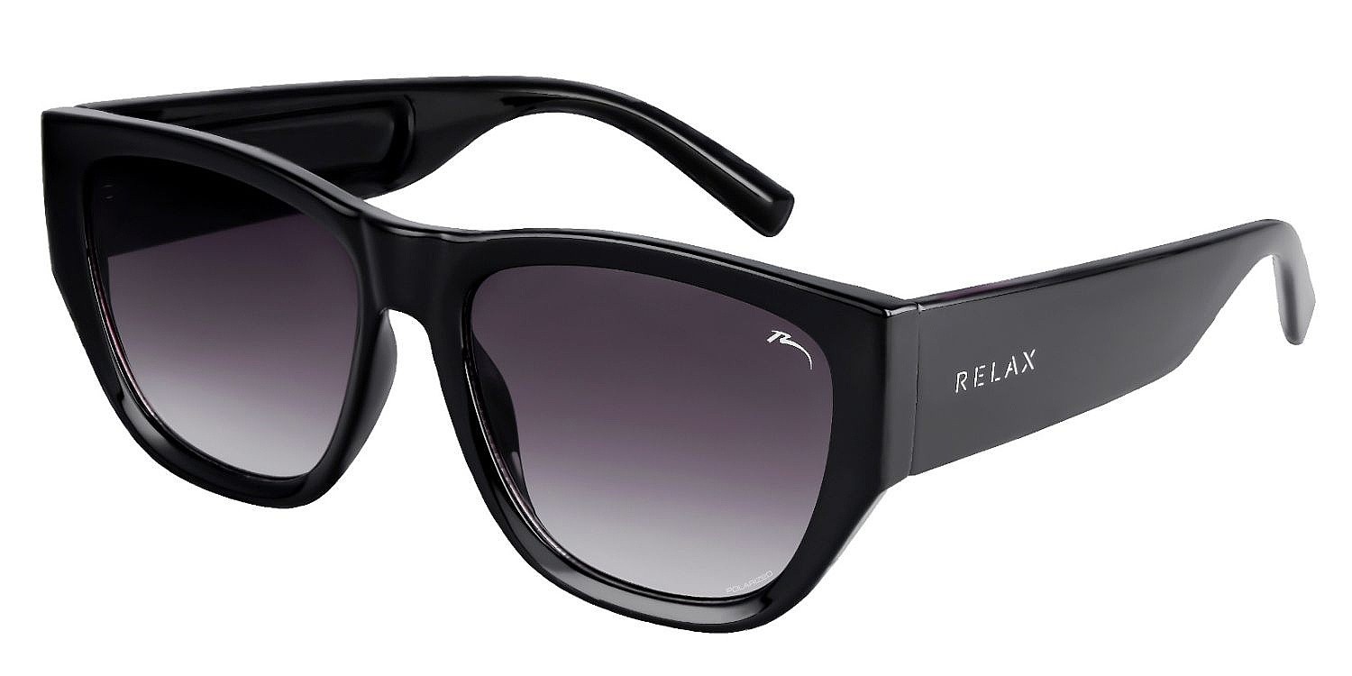 brýle Relax Mia - R0374D/Gloss Black/Grey Gradient/Polarized
