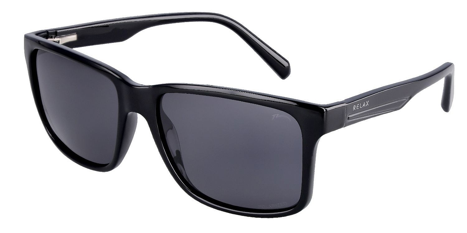 okuliare Relax Ben - R1158C/Gloss Black/Grey/Polarized - men´s