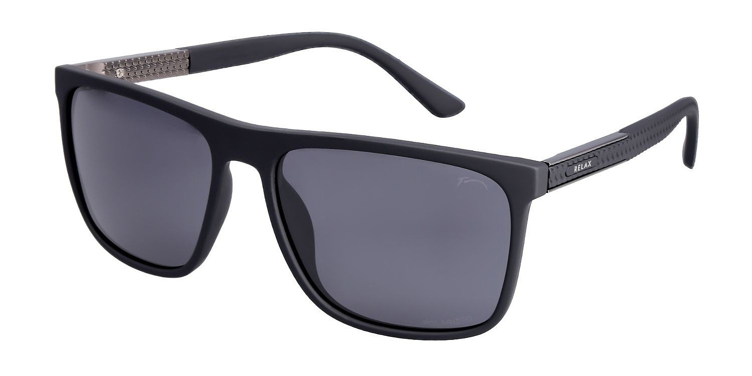 okuliare Relax Max - R1157A/Rubber Black/Grey/Polarized - men´s