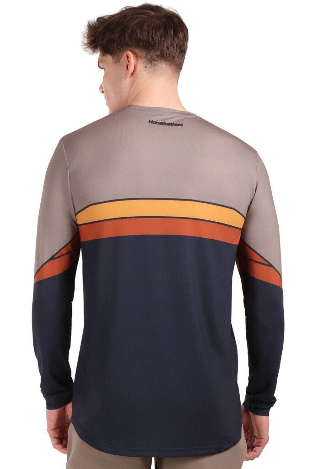 dres Horsefeathers Quantum LS - Indigo/Taupe - men´s