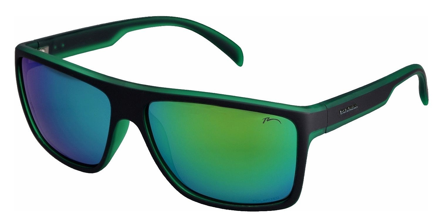 okuliare Relax Ios - R2310L/Matte Black Green/Aurora Platinum/Polarized