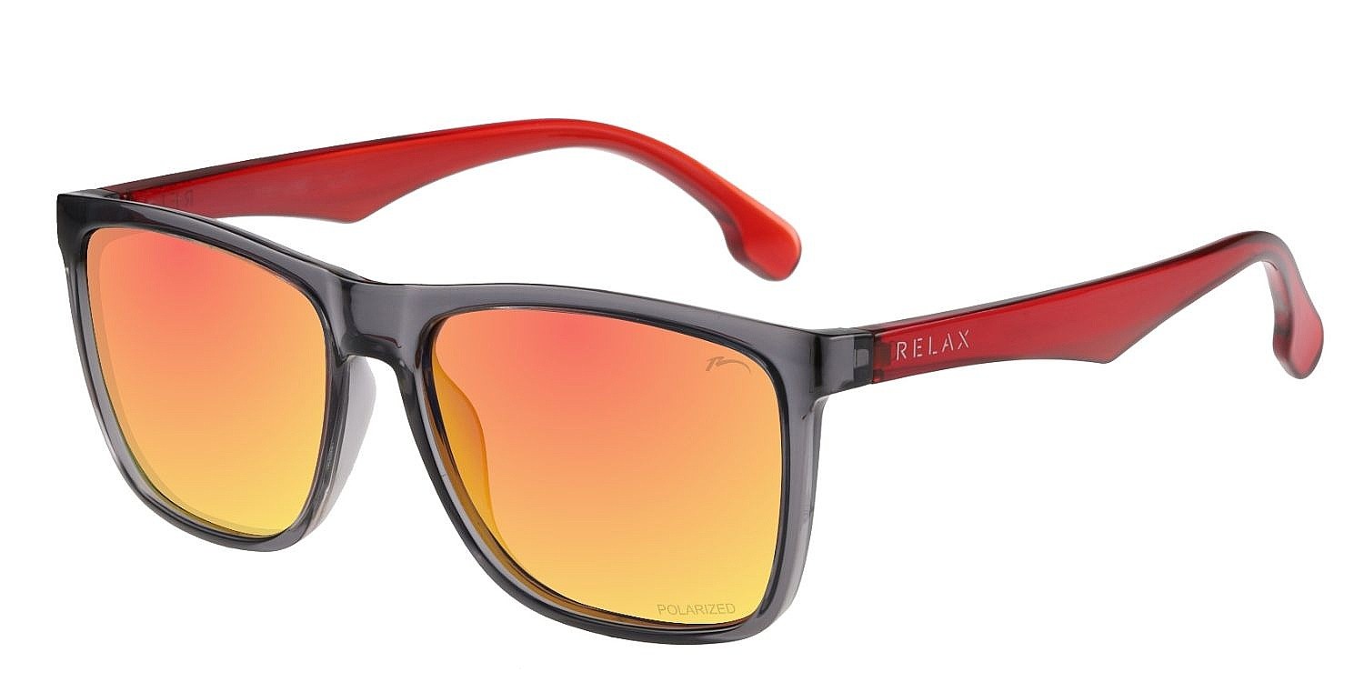 okuliare Relax Alburry - R2358D/Gloss Grey/Inferno Platinum/Polarized