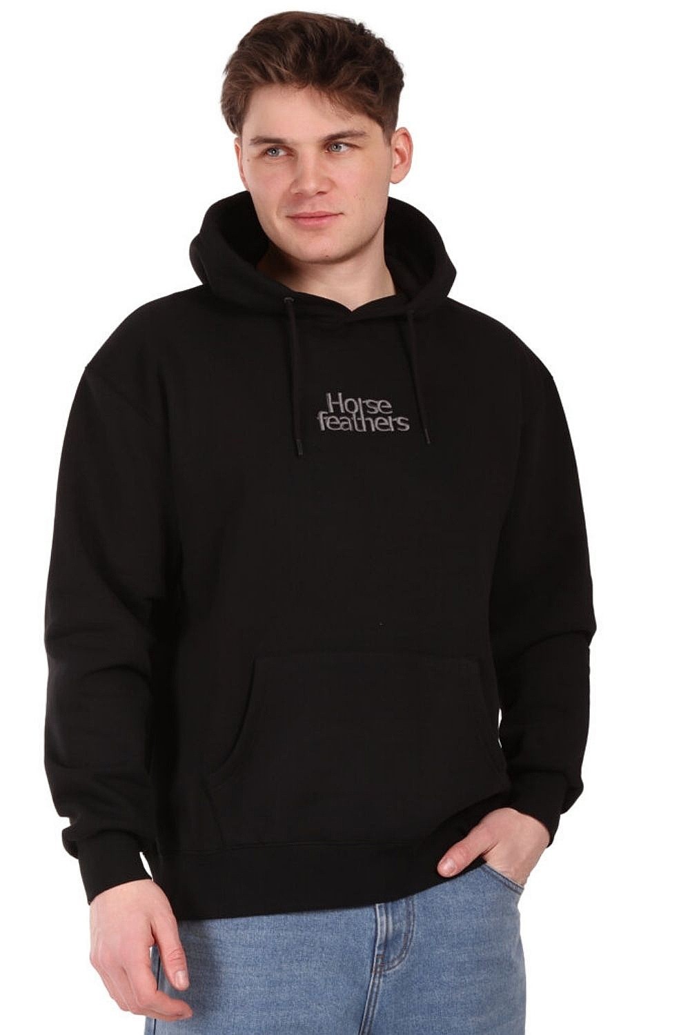 mikina Horsefeathers Darby - Black - men´s