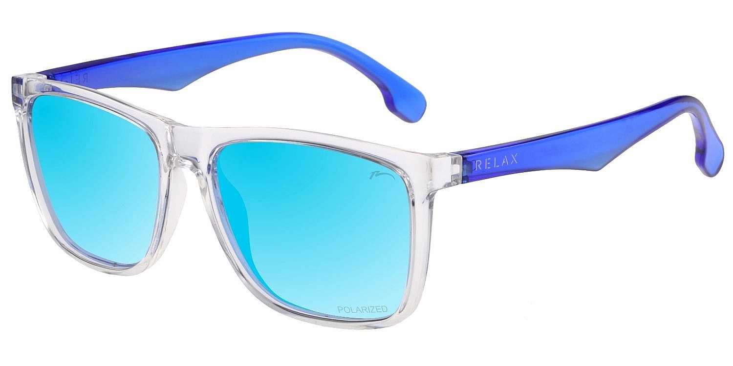 okuliare Relax Alburry - R2358E/Gloss Clearblue/Ice Blue Platinum/Polarized