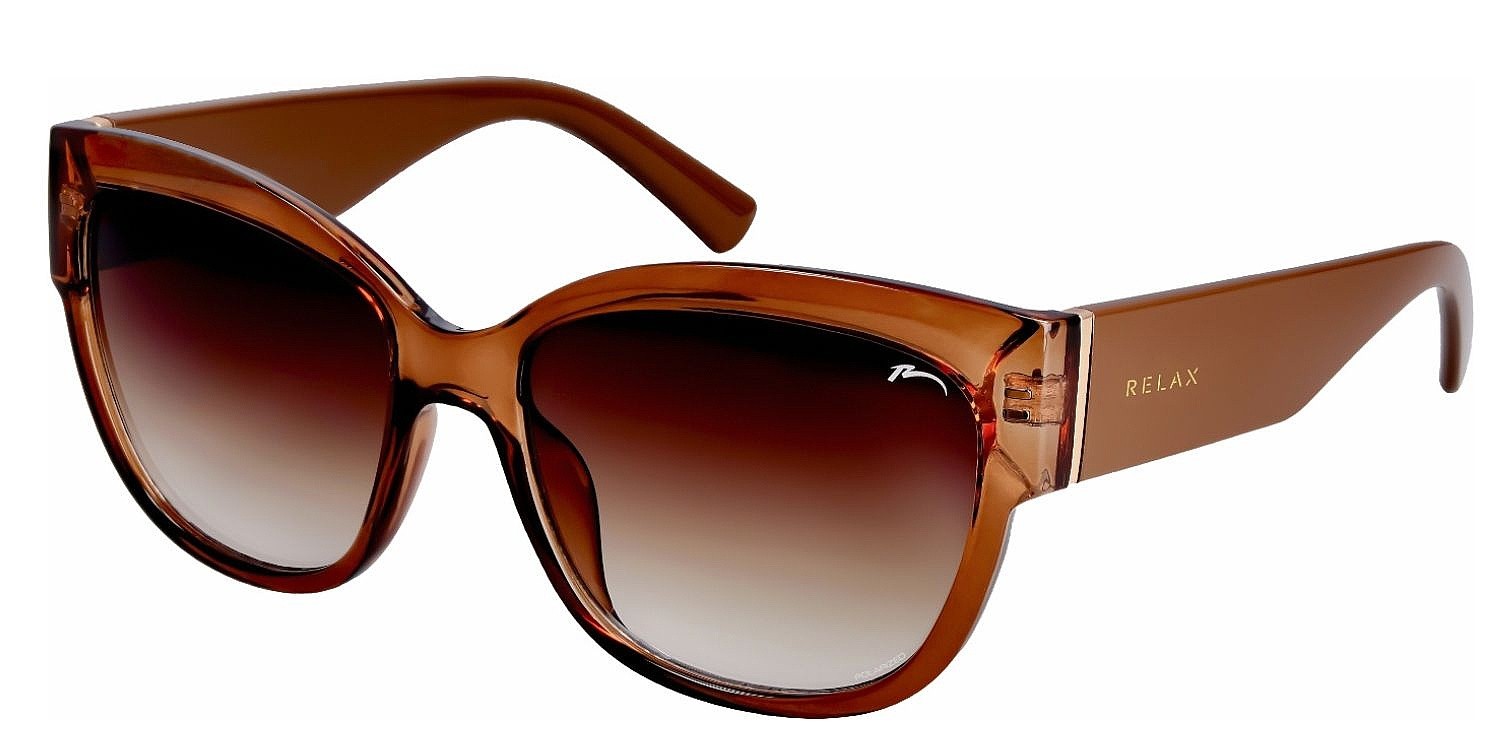 brýle Relax Flora - R0364C/Gloss Brown/Gradient Brow/Polarized