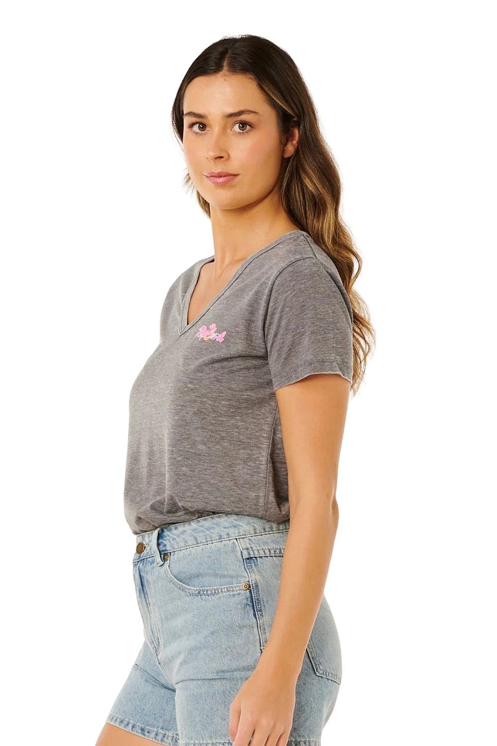 tričko Rip Curl Layday Standard - Washed Black - women´s