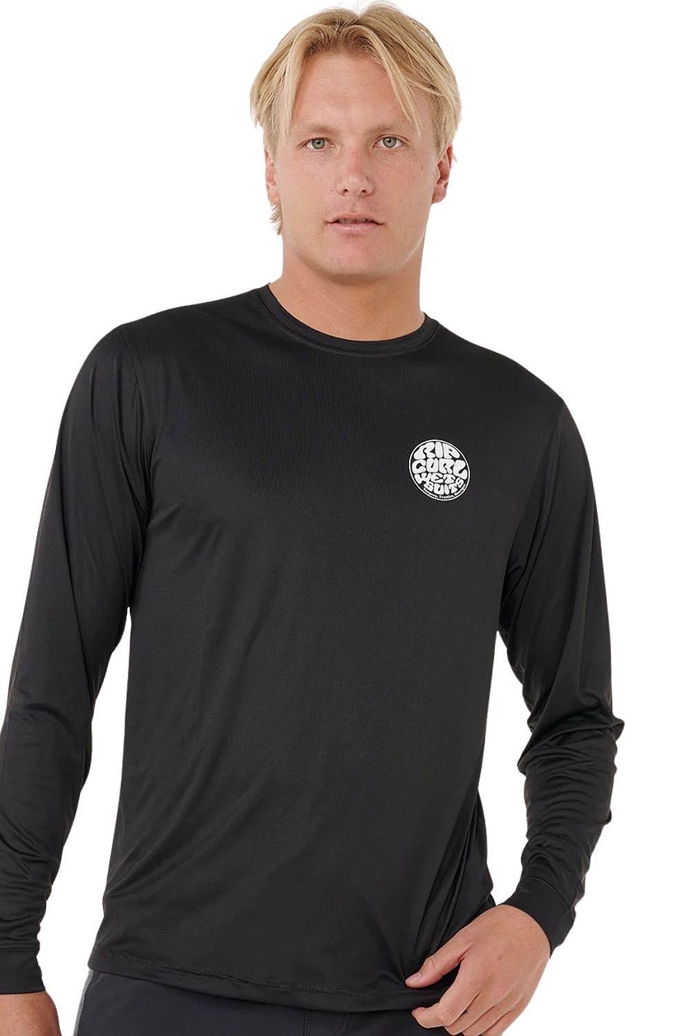 tričko Rip Curl Icons Of Surflite UPF LS - Black - men´s