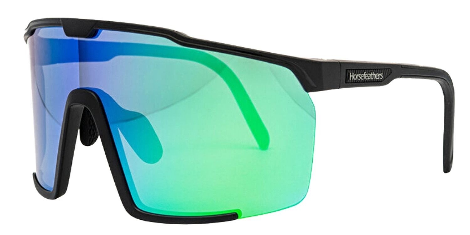 okuliare Horsefeathers Proton - Matt Black/Mirror Green - men´s