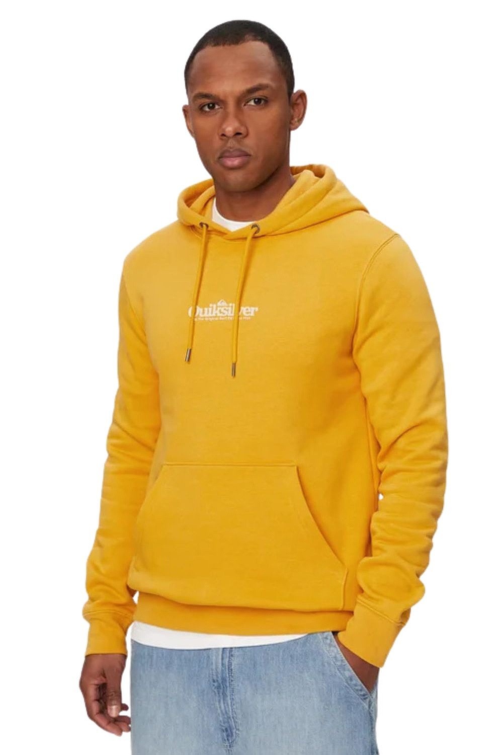 Sweatshirt Quiksilver Fineline Hoodie - YKM0/Mineral Yellow - men´s