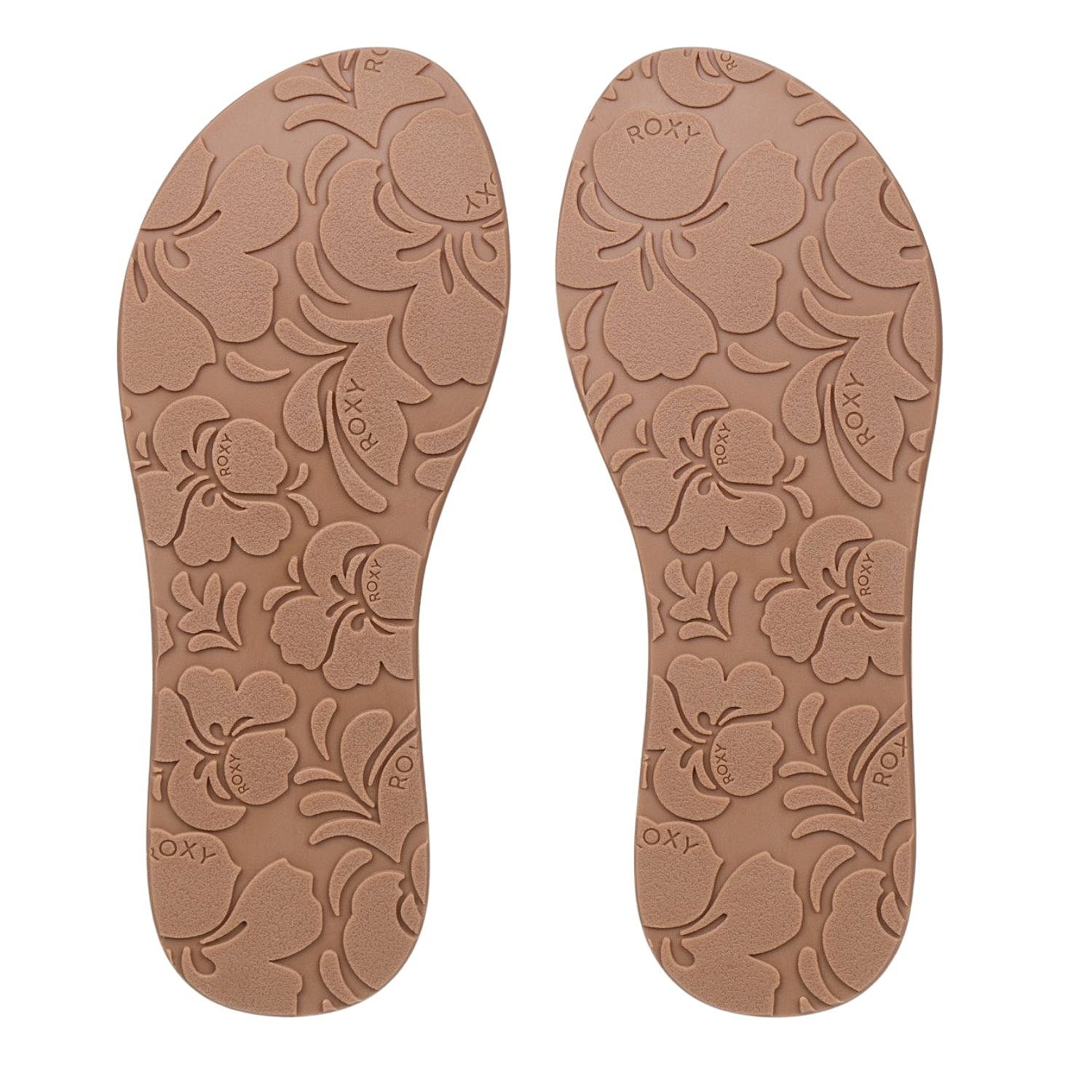 žabky Roxy Porto Rope - NCP/Natural/Crazy Pink - women´s