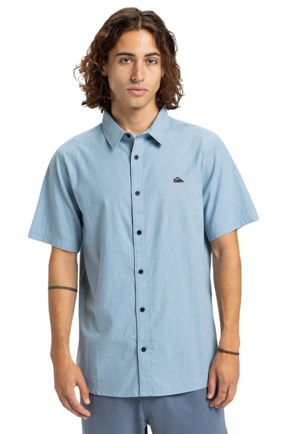 košeľa Quiksilver MW Premium Stretch - BHL0/Ashley Blue - men´s