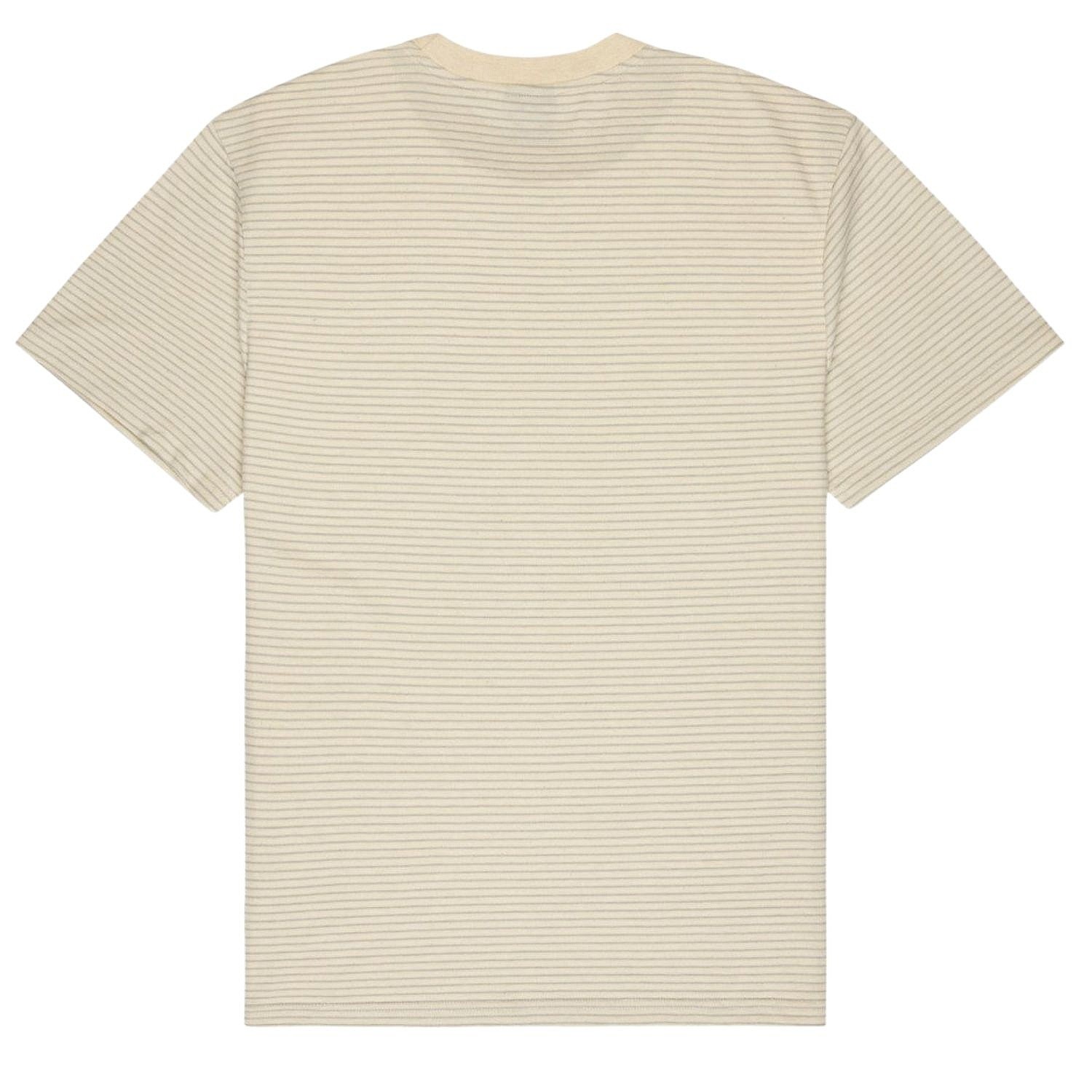 tričko Quiksilver Lopaz Striped Pocket - WBK3/Snow White Lopaz Stripes - men´s