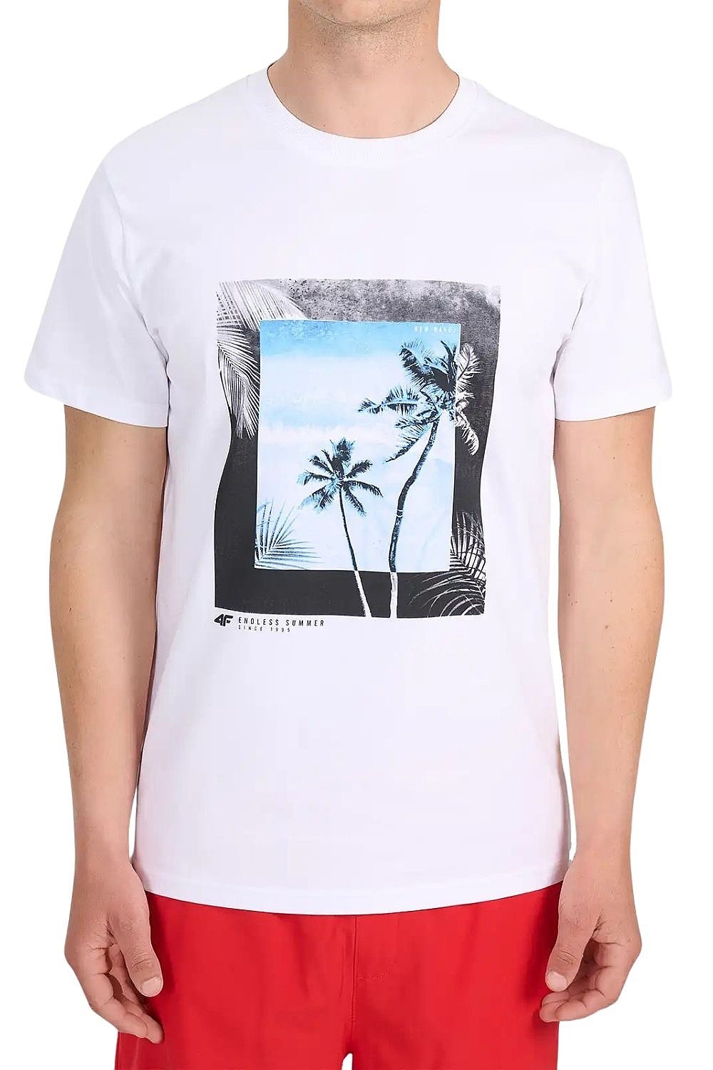 T-Shirt 4F 4FWSS26TTSHM3034 - 10S/White - men´s