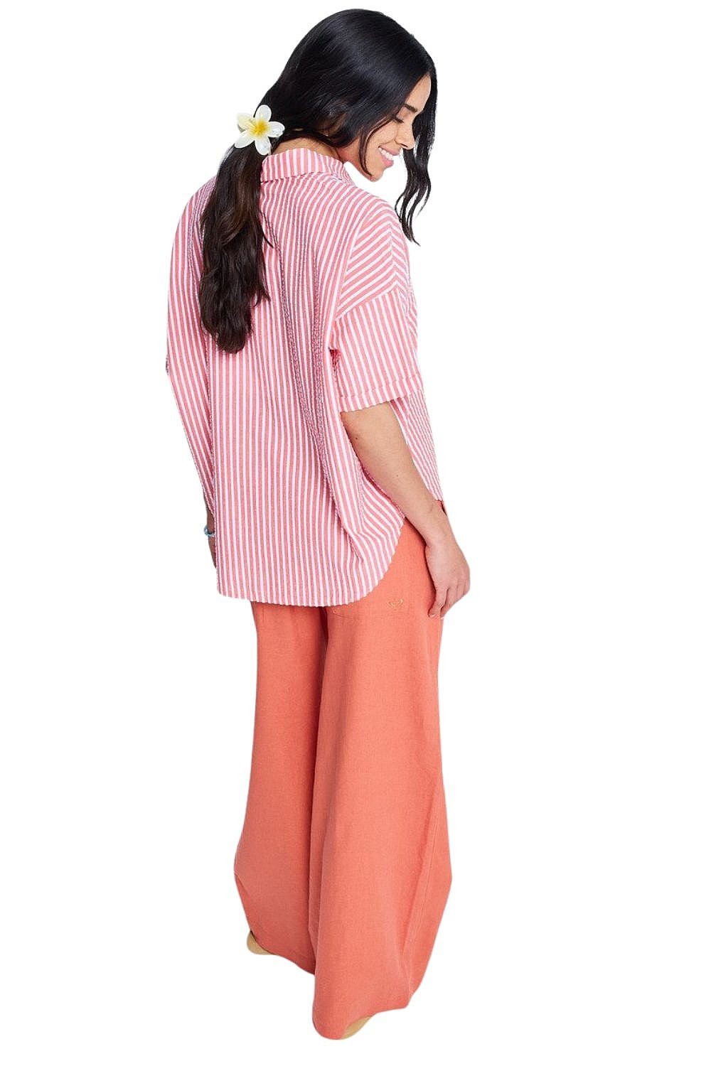 pantaloni Roxy Lekeitio Break Mid - MLN0/Apricot Brandy - women´s