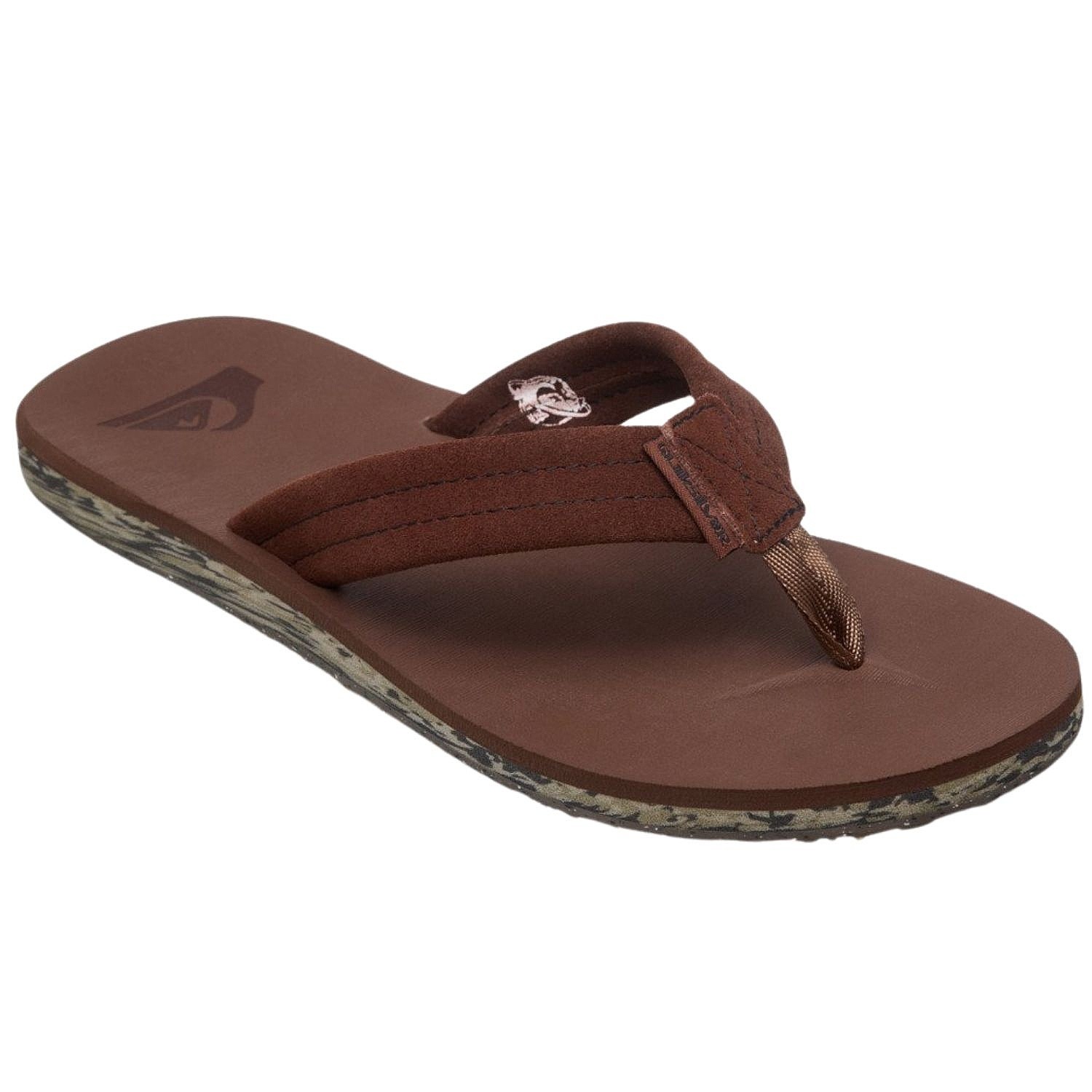 žabky Quiksilver Carver Suede Recycled - CVJ2/Brown 2 - men´s