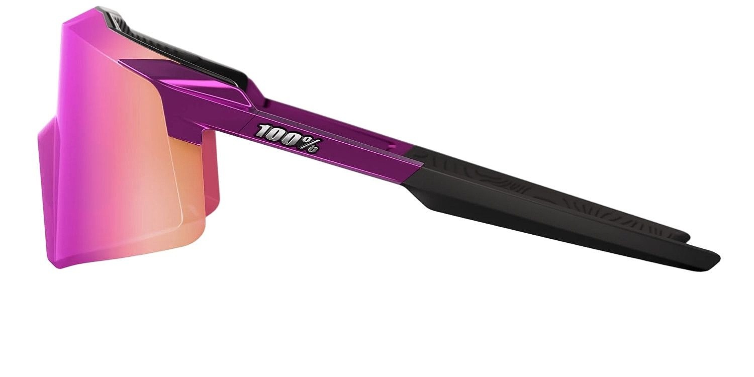 okuliare 100% Aerocraft - Gloss Purple Chrome - Purple Multilayer Mirror