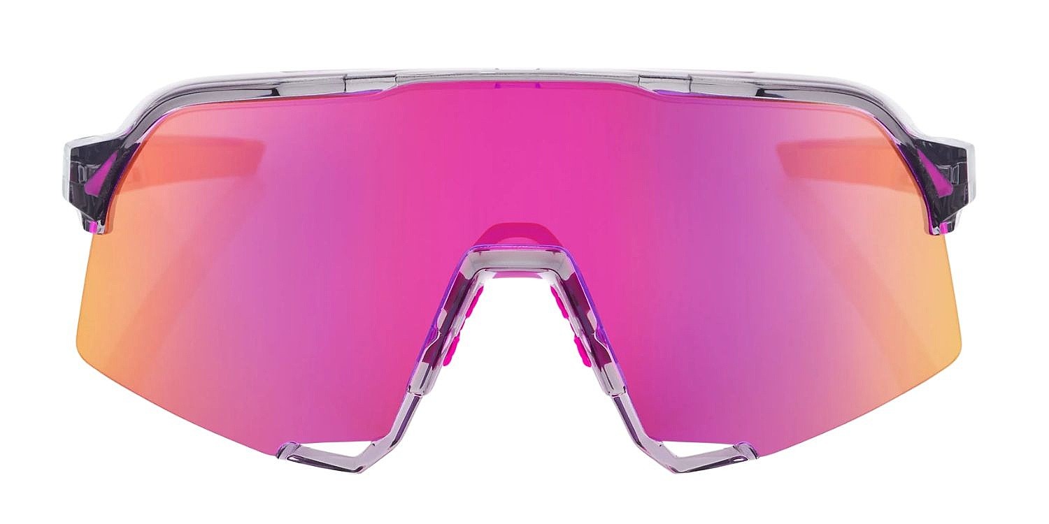 okuliare 100% S3 - Polished Translucent Grey/Purple Multilayer Mirr