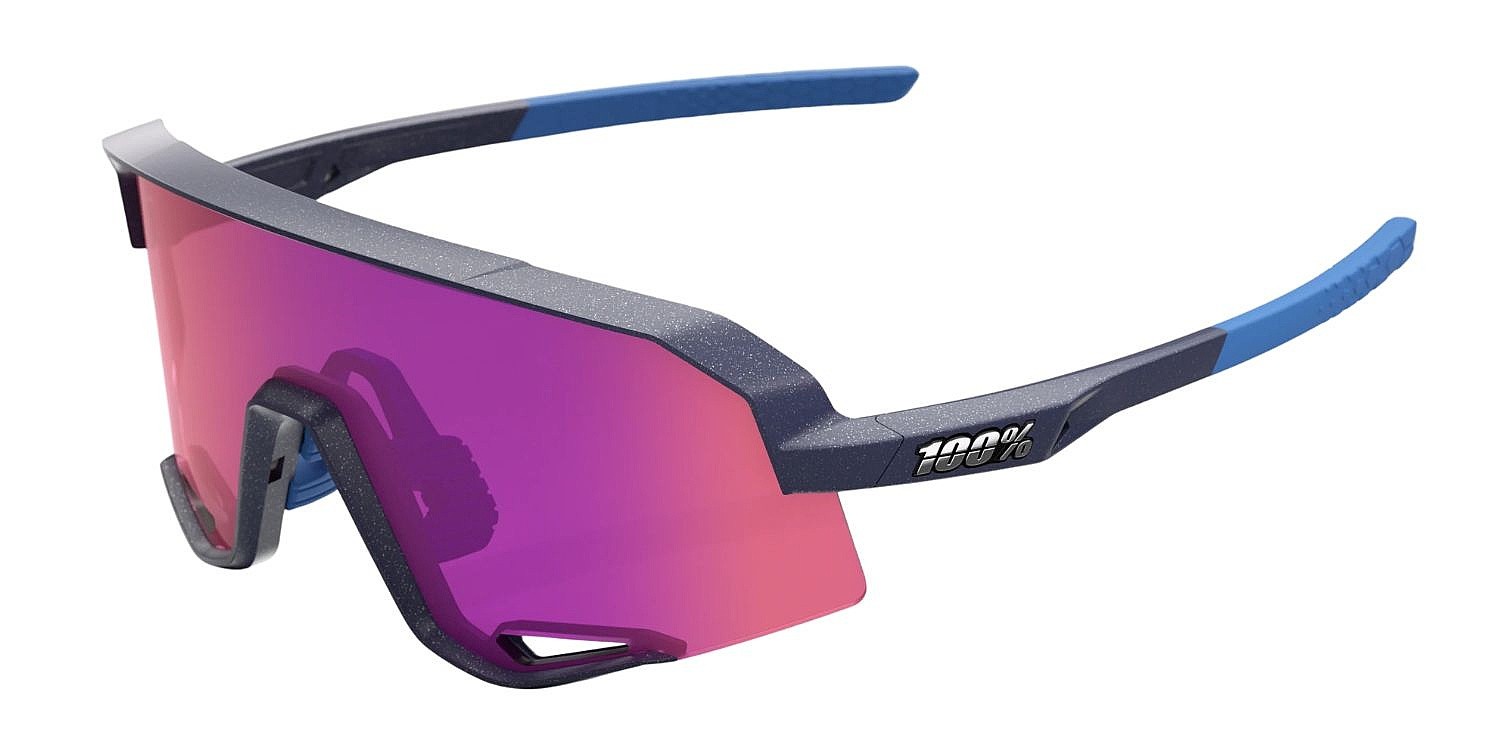 okuliare 100% Slendale - Satin Storm Metallic/Purple Mirror