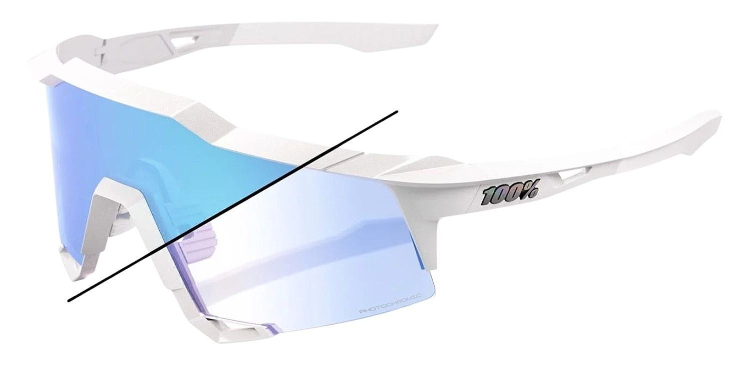 okuliare 100% Speedcraft XS LE - Bastille/Blue Mirror Photochromic