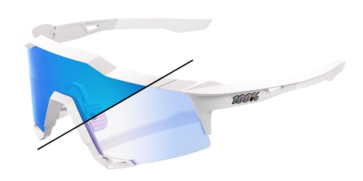 okuliare 100% Speedcraft LE - Bastille/Blue Mirror Photochromic