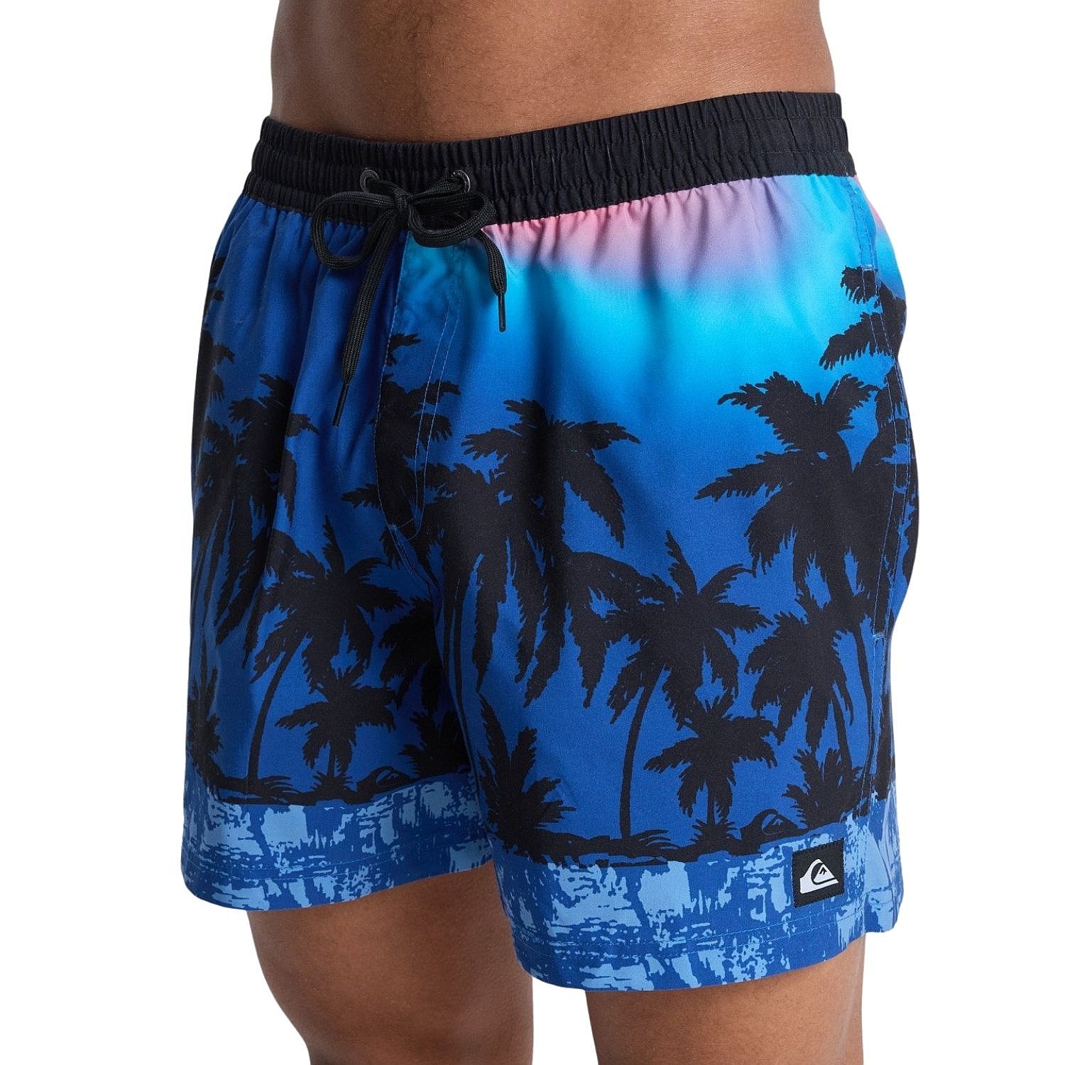 kúpacie šortky Quiksilver Everyday Printed Volley 15 - BYC6/Monaco Blue Thermotropics - men´s