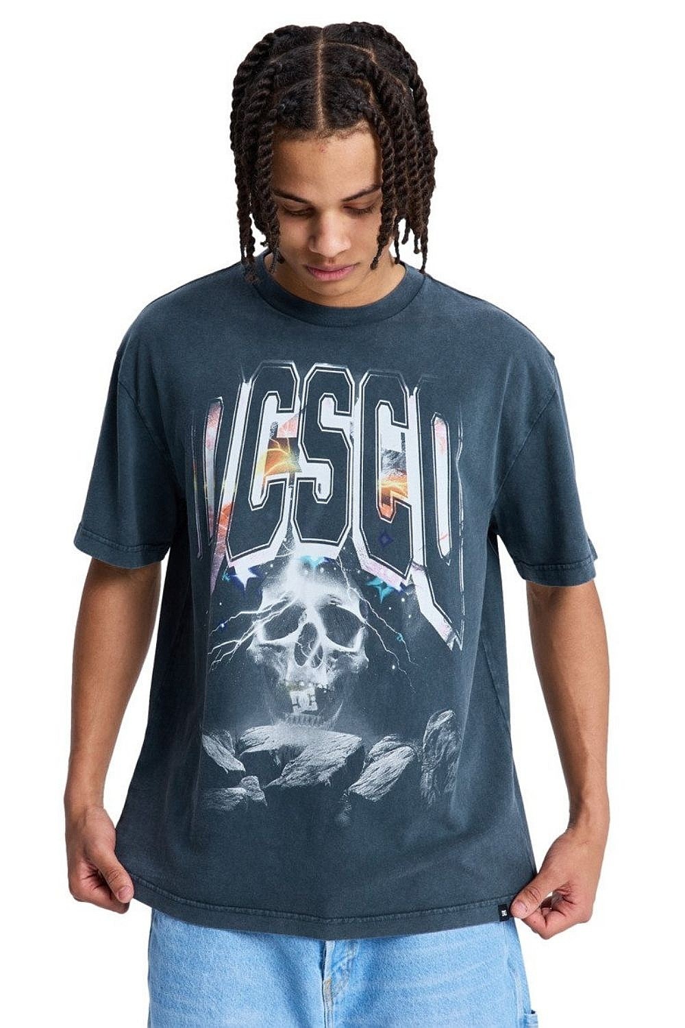 T-Shirt DC Skull Storm Hss - KVJ0/Black - men´s