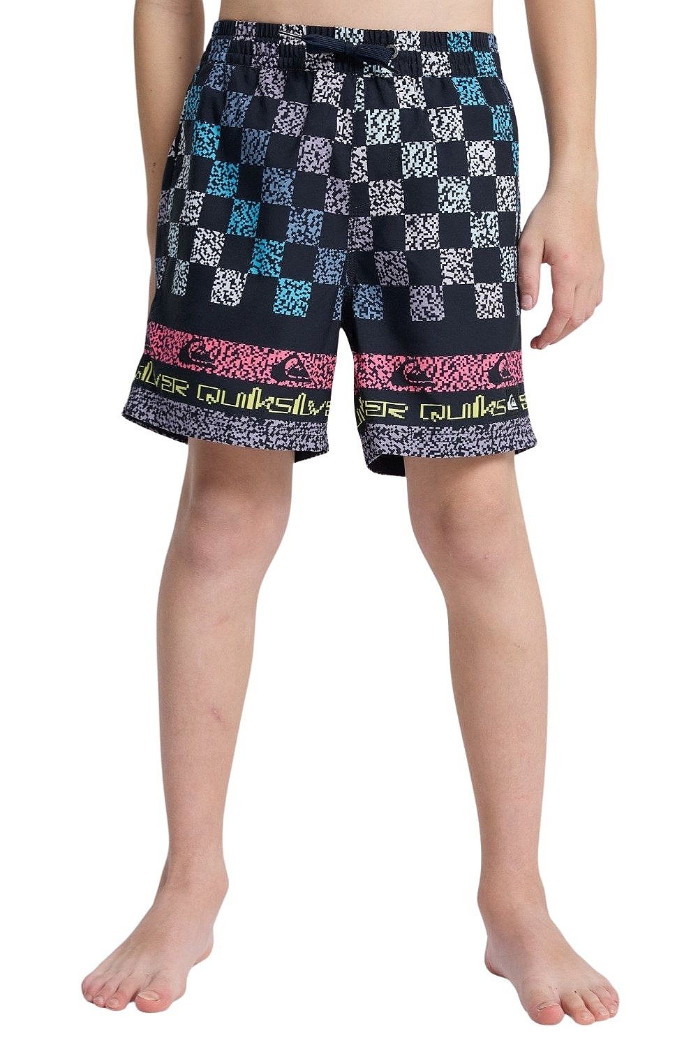 koupací šortky Quiksilver Everyday Printed Volley 14 - KTP6/Dark Navy Next Gen