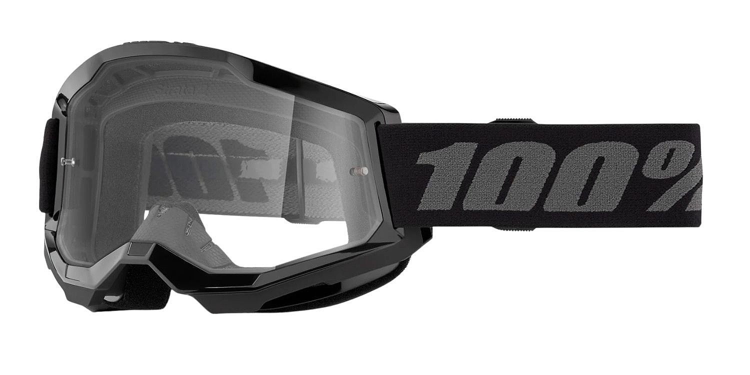 okuliare 100% Strata 2 Youth - Black/Clear