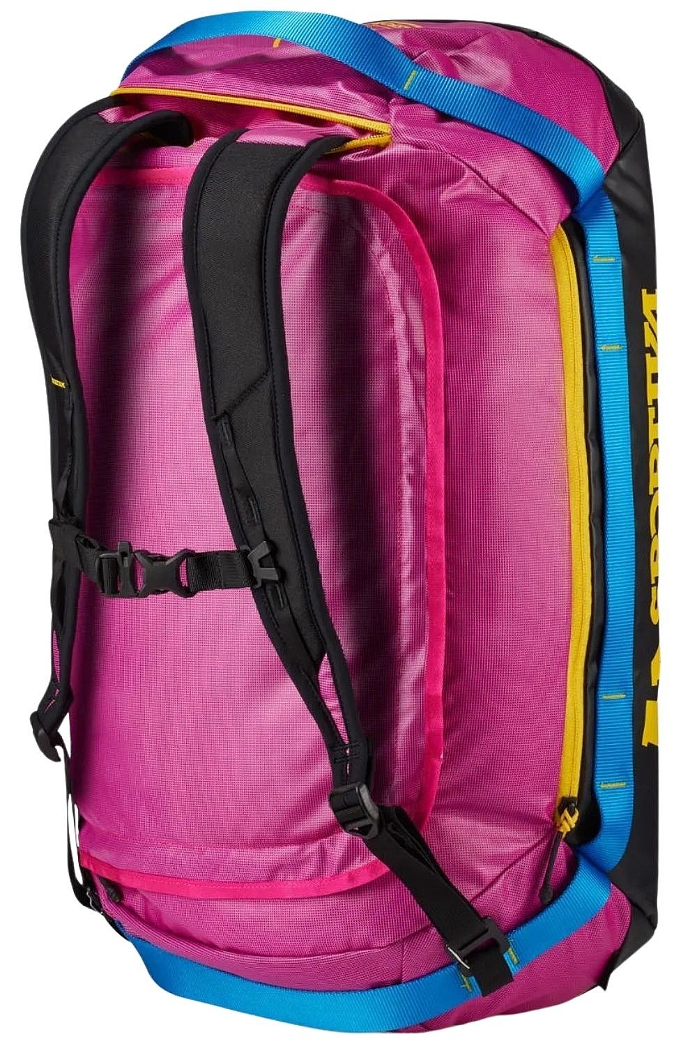 taška La Sportiva Nomad 40 Duffel - Fucsia/Giallo