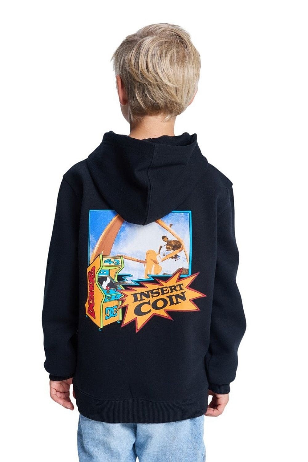 mikina DC Insert A Coin Pullover - KVJ0/Black - boy´s