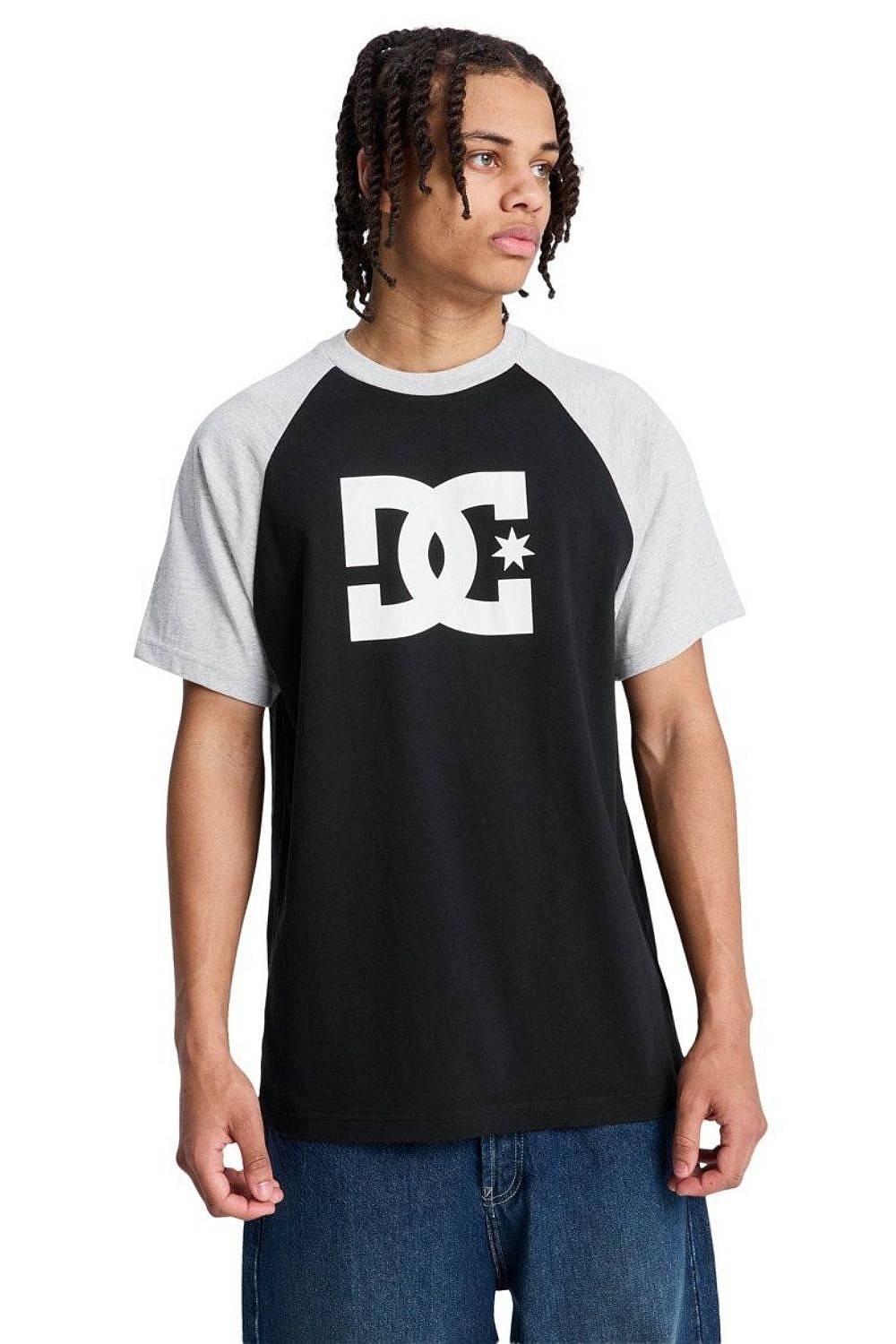tričko DC Corpo Raglan Hss - KVJ0/Black - men´s