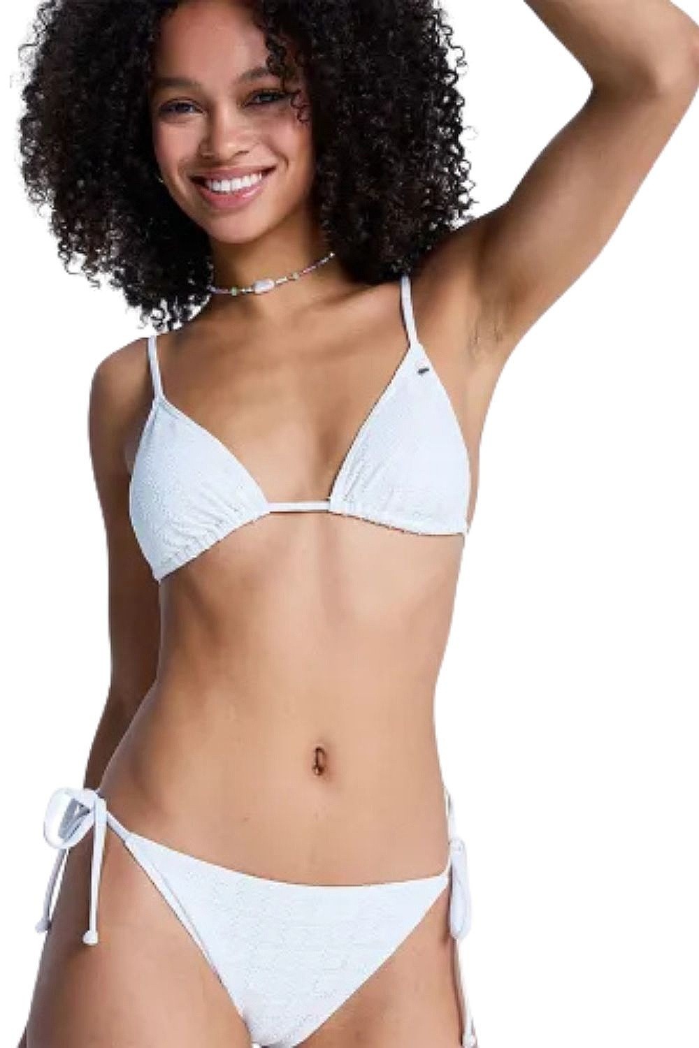 swimsuit Roxy Island Tiki Tri Cheeky - WZA0/Coconut Milk - women´s