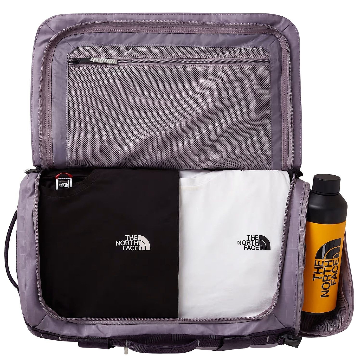 sac bandoulière  The North Face Base Camp Voyager Duffiel 42 - Transcendent Grey/Endless Dusk/High Rise Grey