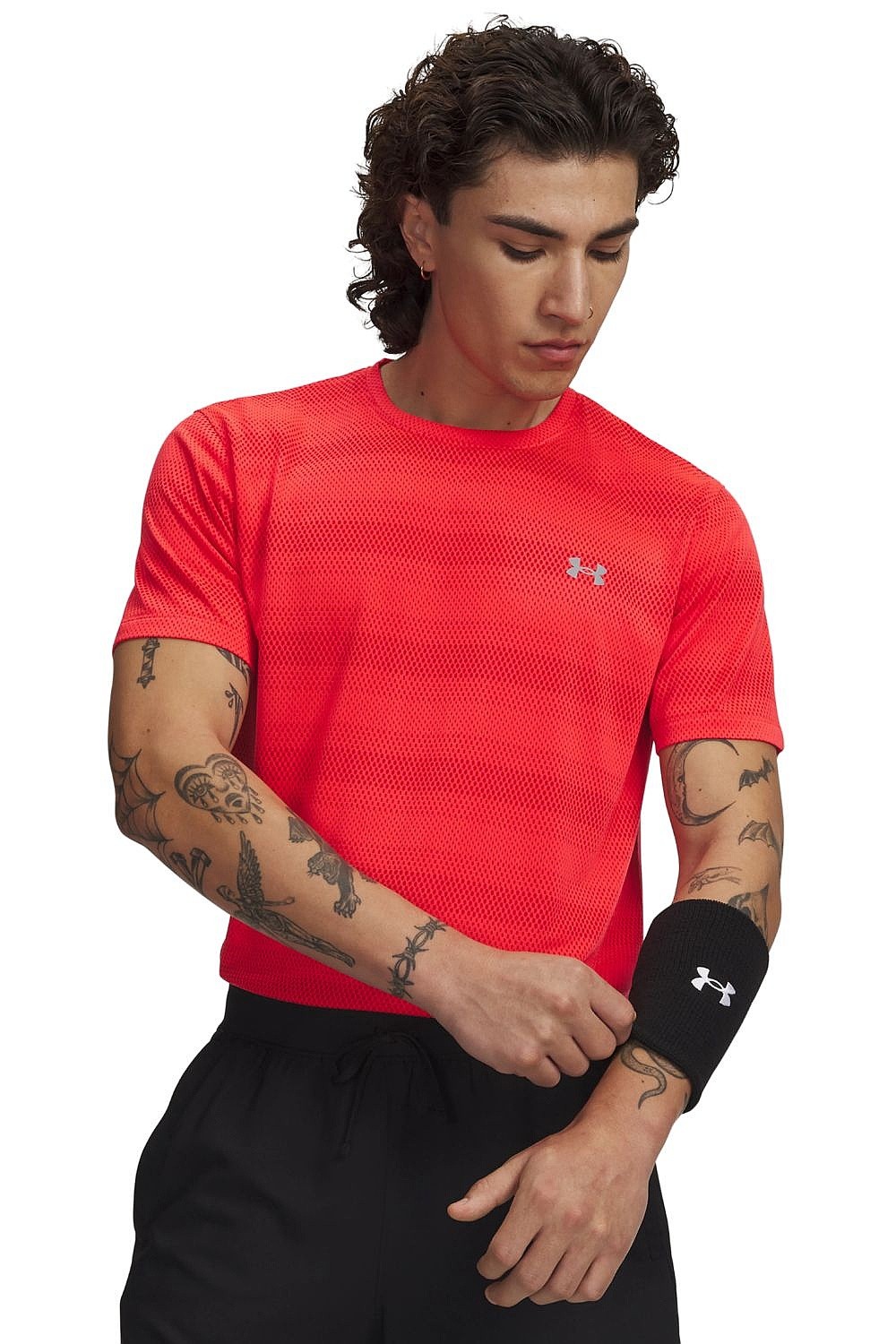 tričko Under Armour Velociti - Racer Red/Reflective - men´s