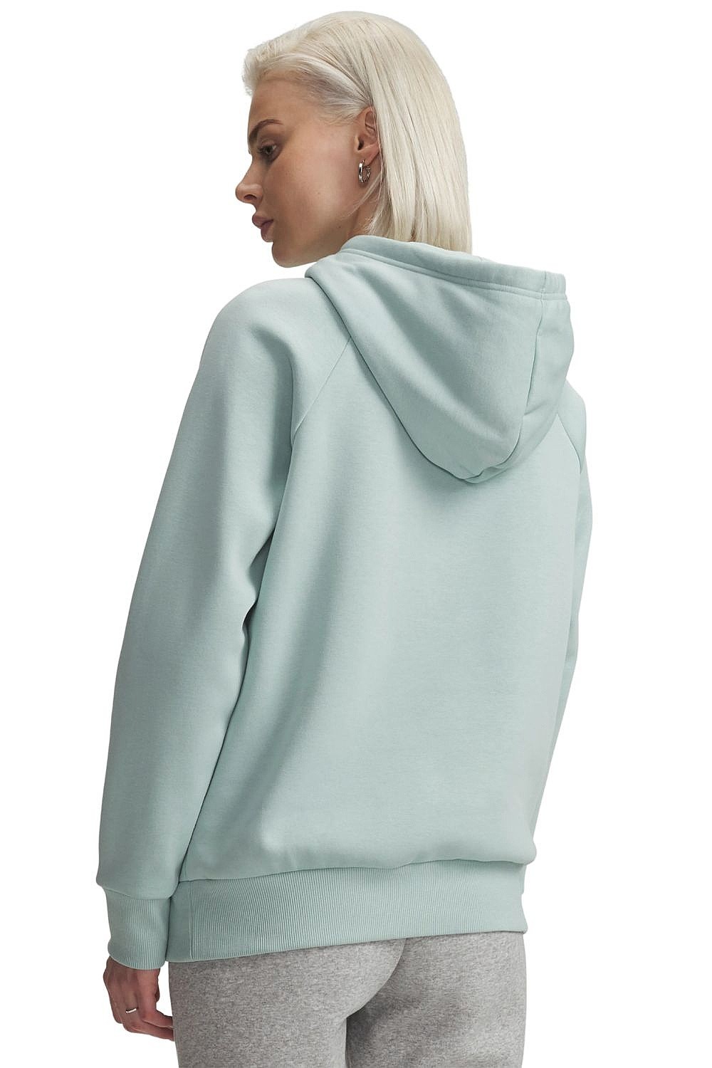 mikina Under Armour Rival Fleece Hoodie - Enamel Blue/White - women´s