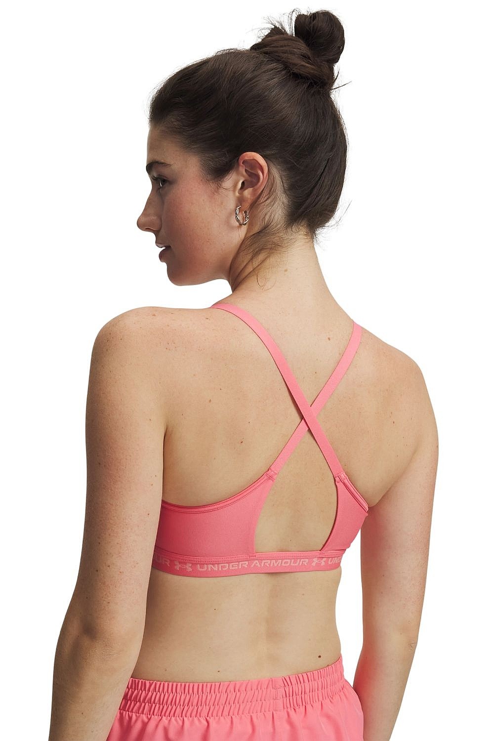 bra Under Armour Crossback Low - Bittersweet Pink/Posh Pink - women´s