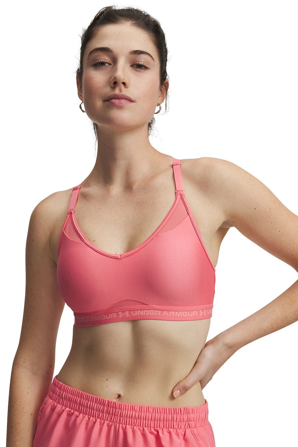 podprsenka Under Armour Crossback Low - Bittersweet Pink/Posh Pink - women´s