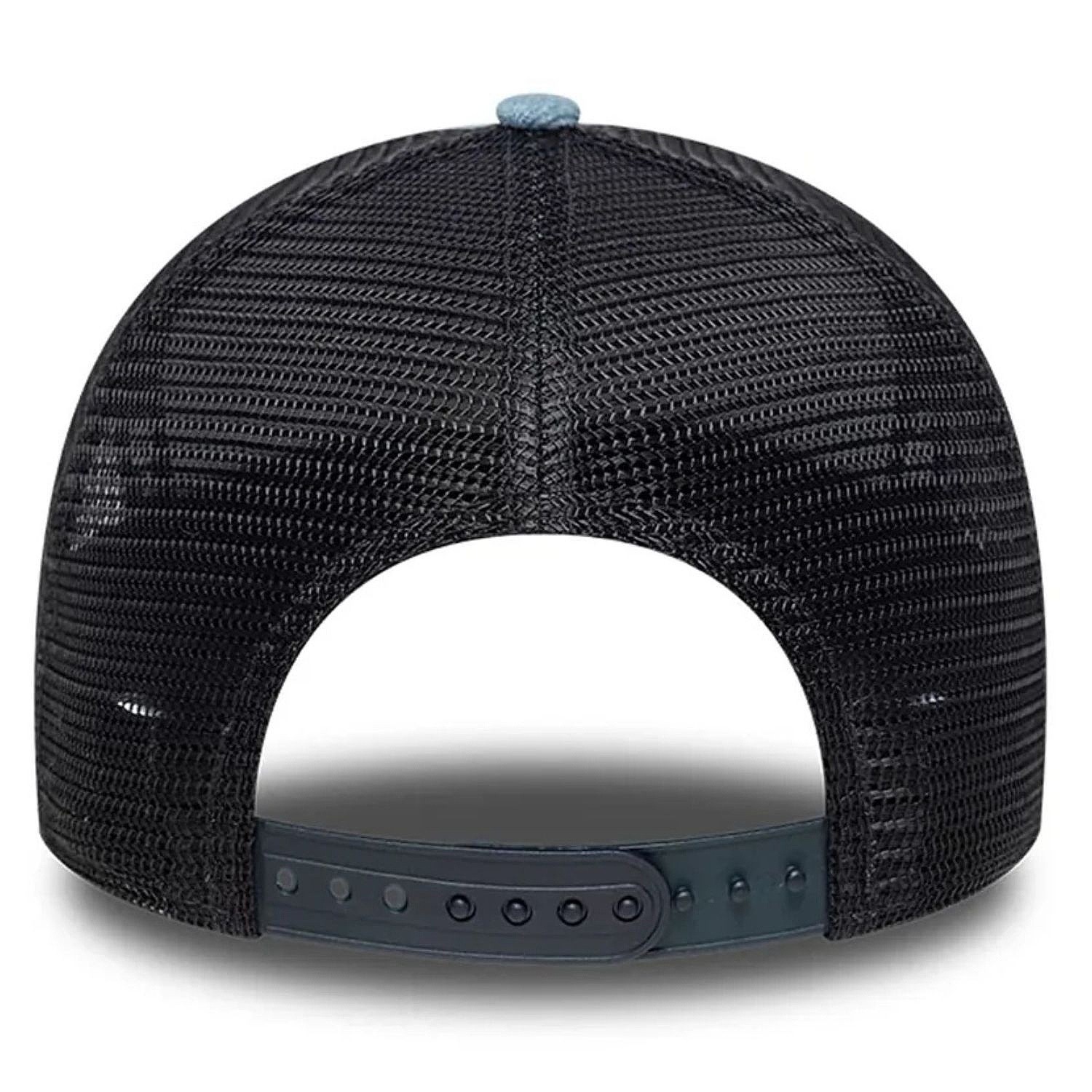 kšiltovka New Era 9FO AF Denim Leather Patch Trucker Branded - Navy