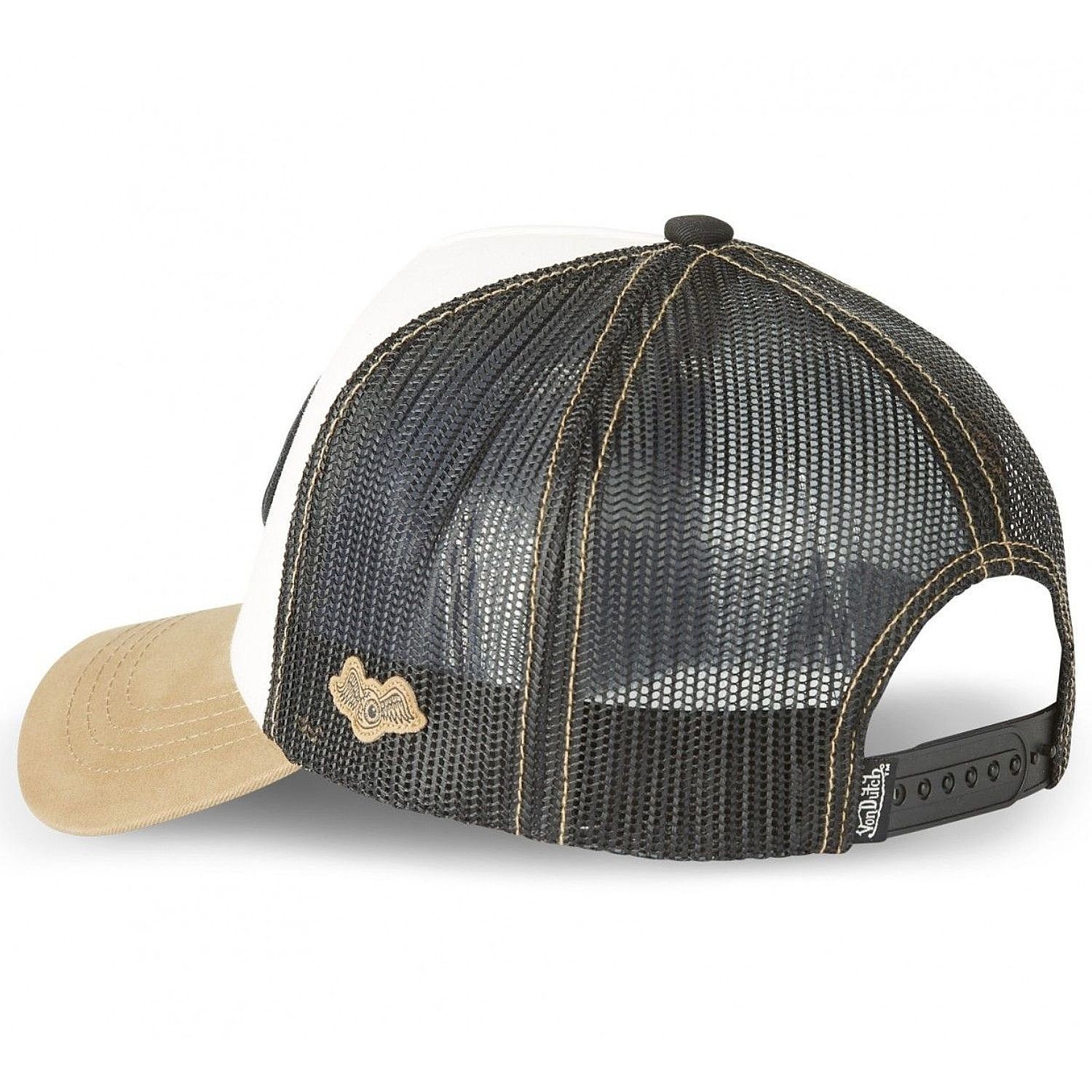 šiltovka Von Dutch Originals Aframe Trucker - White/Beige/Black