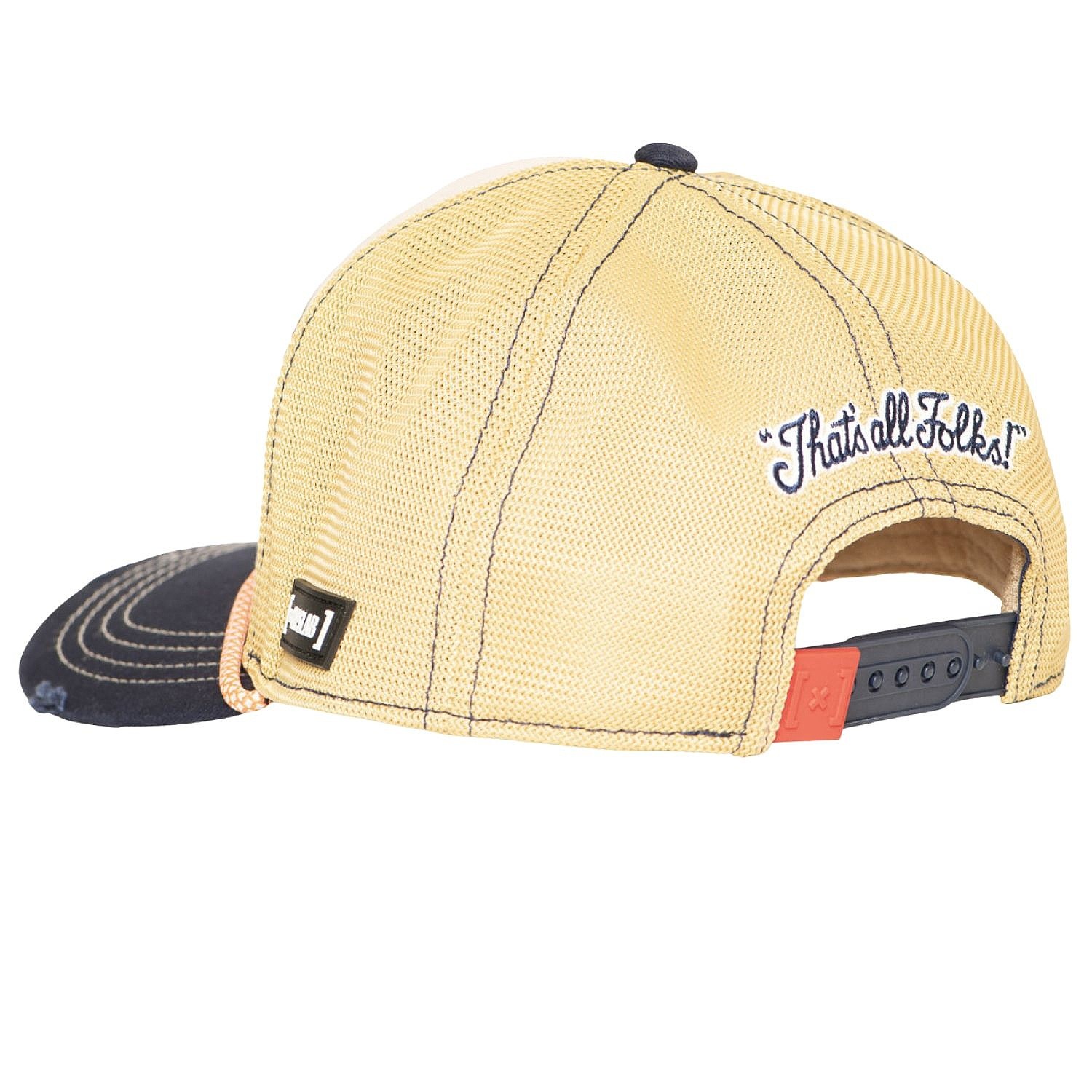 Kappe Capslab Looney Tunes Premium Trucker - Daffy Duck/Navy Blue/Beige/Red - men´s