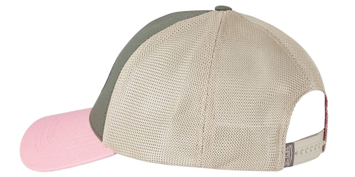 šiltovka Von Dutch Terry Trucker - Khaki/Pink/Beige/Black
