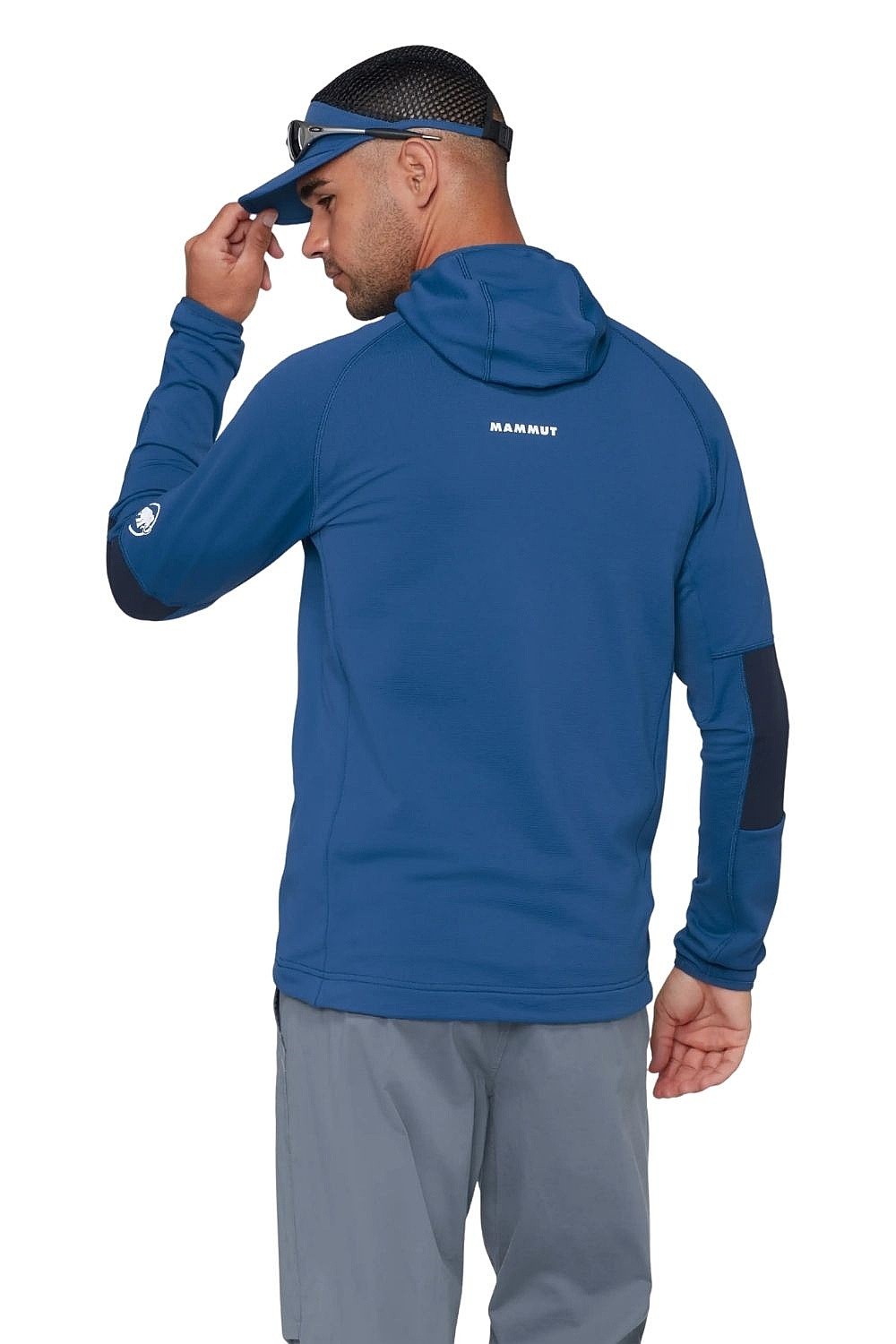 mikina Mammut Massone ML Hooded Zip - Tschiel/Marine - men´s